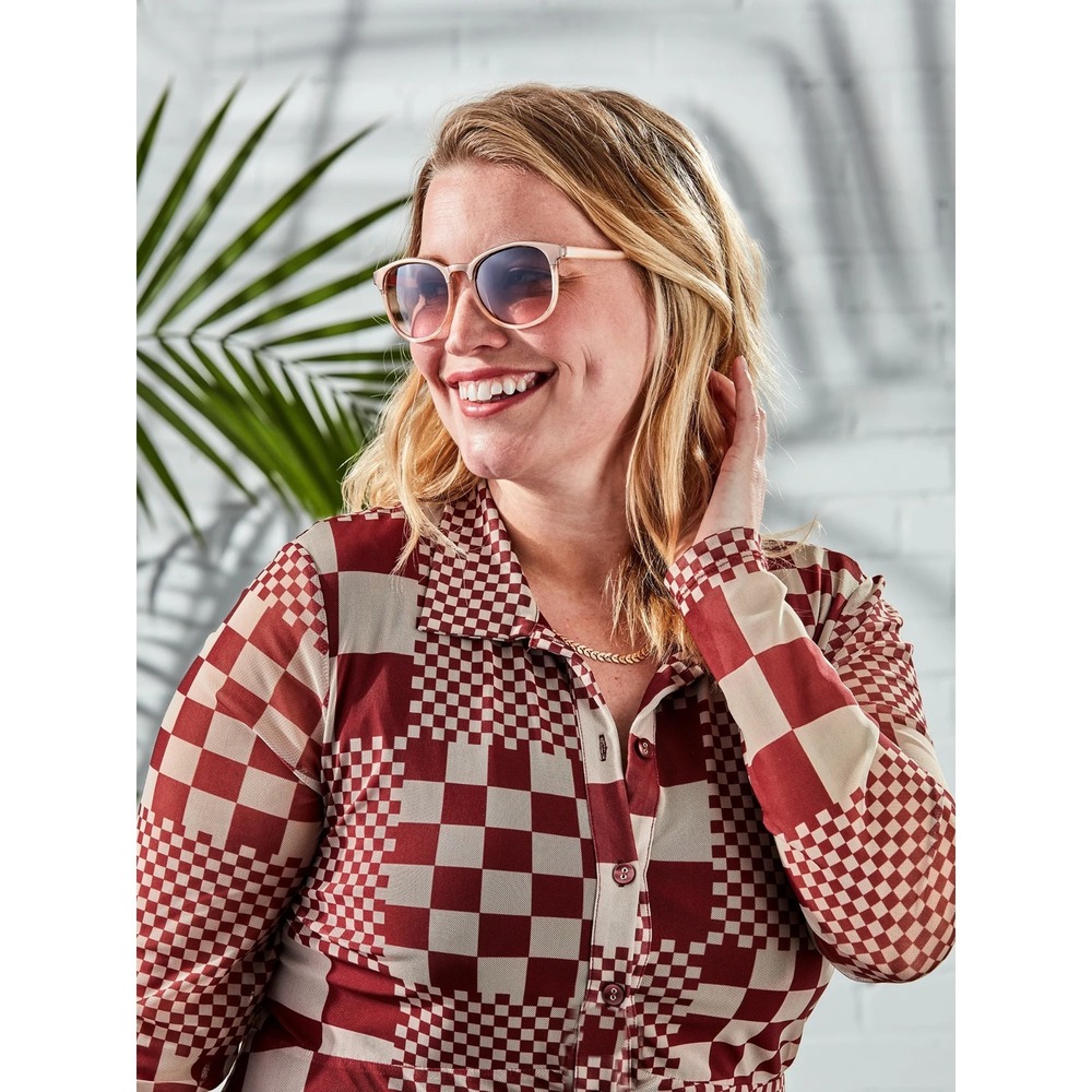 Foster Grant‎ Trend Sunglasses HG 20 02 GLD - Beige/Gold Cat Eye Brown Lens - Picture 6 of 6